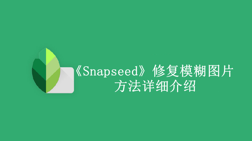 《Snapseed》新用户常见使用问题解决教程汇总【图文】