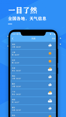 辰星天气预报截图